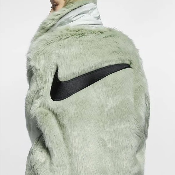 nike x ambush women's reversible faux fur coat